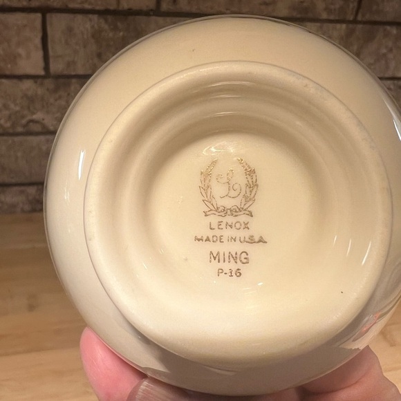 Vintage Lenox Ming-Birds Set of 3 cups and 3 saucers 1953-63 Gold Back Stamp - Picture 5 of 8